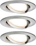 Paulmann 93878 Coin Slim Led-einbauleuchte 3er Set Led Led Fest Eingebaut 18 W Eisen