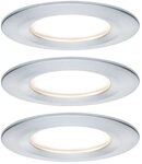 Paulmann Led-bad-einbauleuchte 3er Set 18 W Aluminium (geb&uuml;rstet)