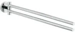 Grohe Handtuchhalter Essentials, Zwei Schwenkbare Arme, Chrom