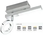 Eglo - 1er Led Spot Cardillio 1 Alu-chro 22,5 X 6,5 Cm Warmwei&szlig; Deckenlampen &
