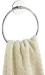 Wenko Turbo-loc&reg; Wand Handtuchring, Befestigen Ohne Bohren, Silber Gl&auml;nzend, Stahl