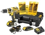 Dewalt Schlagbohrschrauber-set 18v 1,5 Ah Mit Zubeh&ouml;r Dck795s2t-qw