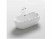 Freistehende Badewanne - codo, Weiß - Maße: ca. 170 x 80 x 58 cm - Füllmenge: 204