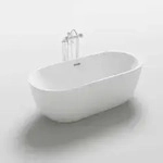 Home Deluxe - Freistehende Badewanne Codo - 170 X 80 Cm Wei&szlig; Farbe: Wei&szlig; Badewanne