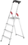 Stufenstehleiter L60 Standardline 4 Stufen Aluminium Gesamth&ouml;he 1610 Mm