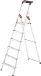 Hailo L60 Standardline, Alu-sicherheits-stehleiter, 6 Stufen