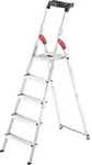 Hailo L60 Standardline, Alu-sicherheits-stehleiter, 5 Stufen
