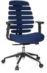 B&uuml;rostuhl / Drehstuhl Ergo Line Ii Stoff Blau Hjh Office
