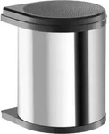 Abfallsammler Mono 15 L Edelstahl / Schwarz Hailo 3515031