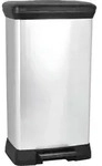 50l Curver Deco Bin Abfallbeh&auml;lter, Metallisiert