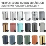 Kosmetik Treteimer Leman Grau 3 L, Kosmetikeimer, M&uuml;lleimer, Grau, Stahl Grau,