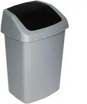 Curver - Swing-top 10 L Rechteckig Kunststoff Anthrazit, Silber