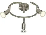 Brilliant 3er Spot Spirale Loona Eisen &Oslash; 24 Cm Gu10, Eisen, Warmwei&szlig; Deckenstrahler