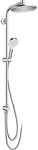 Crometta - Brausegarnitur S 240 Showerpipe F&uuml;r Renovierung, Ecosmart 9 L/min,