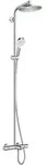 Crometta - Thermostat-badewannenarmatur Showerpipe S 240, Chrom 27320000 - Hansgrohe