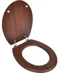 Vidaxl - Toilettensitz Mdf Deckel Schlichtes Design Braun