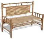 Gartenbank 120 Cm Bambus Vidaxl