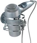 Turbo-loc&reg; Edelstahl Haartrocknerhalter, Rostfrei, Befestigen Ohne Bohren, Silber