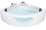 Whirlwanne Eckmodell Mit Led Tocoa 190 X 138 Cm Wei&szlig;