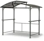 Leco - Profi-grillpavillon Mit Polycarbonat-dach, Anthrazit, 245 X 150 X 234 (l Xb X
