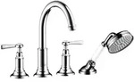Axor Montreux 4-loch Fliesenrandarmatur, Hebelgriffe, - Hansgrohe