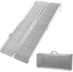 Xpotool - Wiltec Rollstuhlrampe Doppelt Faltbar 122cm 270kg, Mobile Auffahrschiene