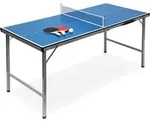 Relaxdays - Klappbare Tischtennisplatte, Hbt: 71 X 150 X 67 Cm, Tragbarer Ping Pong