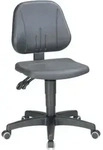 Bimos - Arbeitsstuhl 9653-ci02 Unitec 2 Sitzh&ouml;he 440-620 Mm Mit Rollen, Stoff Blau