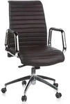 B&uuml;rostuhl / Chefsessel Aspera 10 Nappaleder Braun Hjh Office
