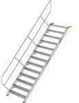 G&uuml;nzburger Steigtechnik - Treppe 45&deg; Stufenbreite 1.000 Mm 13 Stufen Aluminium