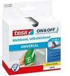 Tesa - On & Off Klettband Zum Aufkleben - Selbstklebendes Klettklebeband Zur