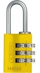 Abus Zahlenschloss 145/20 Gelb Lock-tag