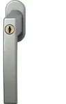 Abus - Fenstergriff Fg210 Silber Griff Abschlie&szlig;bar Fensterklinke Mit Schloss
