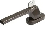 Abus - Fenstergriff Abschlie&szlig;bar Fg110 Braun Fenster Sicherheitsfenstergriff