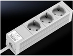 Rittal - Dk 7240.110 Steckdosenleiste 3-fach Aluminium 1 St.