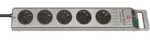 1153340115 Steckdosenleiste Mit Schalter 5fach Silber Schutzkontakt 1 St. -