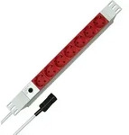 931704011 Steckdosenleiste 19 Zoll 7fach Wei&szlig;, Rot Kaltger&auml;testecker 1 St. - Kopp