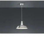 Retro Pendelleuchte Will Lampenschirm Metall Silber, &Oslash; 36cm