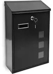 Design Briefkasten Aus Metall 25x40 Cm Schwarz
