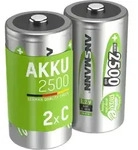 Ansmann - Akku C 2500mah Baby Nimh 1,2v &ndash; 1000x Wiederaufladbar (2 St&uuml;ck)