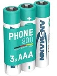 Ansmann - Dect Telefon Akku Aaa 800mah 1,2v Nimh &ndash; Hochstromf&auml;hig (3 St&uuml;ck)