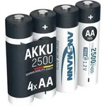 Ansmann - Akku Aa 2500mah Mignon Nimh 1,2v - 1000x Wiederaufladbar (4 St&uuml;ck)