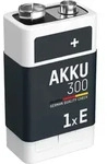 Ansmann - Akku 9v 300mah E-block Nimh 1,2v &ndash; 1000x Wiederaufladbar (1 St&uuml;ck)