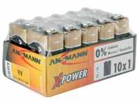 ANSMANN ANS AL10 9V - Alkaline Batterie, 9-V-Block, 10er-Pack (5015711)
