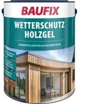 Baufix Wetterschutz-holzgel Nussbaum Seidengl&auml;nzend, 5 Liter, Holzlasur