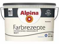 Alpina - Farbrezepte Dezentes Cremeweiß 2,5 l Muschelweiß Innenfarbe matt