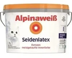 Seidenlatex Wei&szlig; 1 L Seidengl&auml;nzend Latexfarbe Innenfarbe - Alpina