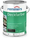 Deckfarbe Schwarz, 2,5 Liter, Deckfarbe F&uuml;r Innen Und Au&szlig;en, Wetterschutzfarbe