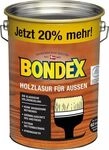 Bondex Holzlasur F&uuml;r Au&szlig;en 4,8 L Rio Palisander + 20% Inhalt Holzschutz