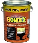 Bondex - Holzlasur F&uuml;r Au&szlig;en 4,8 L Eiche Hell Lasur Holz Holzschutz Schutzlasur